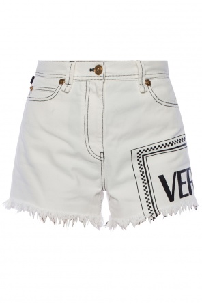 Raw-edge denim shorts, zdjęcie 1 Raw-edge denim shorts od Versace